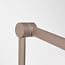 Wall lamp Mellow in taupe with adjustable arm and two-way light