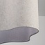 2-light pendant light Hirom - beige with linen shade