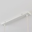 2-light pendant light Hirom - beige with linen shade