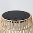 Solar floor lamp Ciara with 3-step dimmable LED - beige