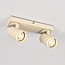 Ceiling spotlight Dotto with 2 rotatable spots in pearl white