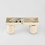Ceiling spotlight Dotto with 2 rotatable spots in pearl white