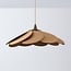 Flario pendant light with linen shade - brown