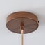 Flario pendant light with linen shade - brown