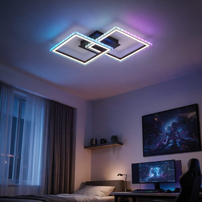 Ceiling lamp Mare with RGBW, remote control and memory function