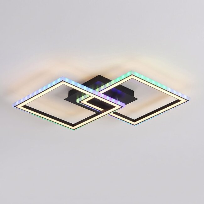 Ceiling lamp Mare with RGBW, remote control and memory function