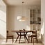 3-light pendant light Nerai - beige with layered linen shades