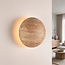 Jawie travertine wall light with integrated LED - beige