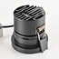 Meya 9W recessed spotlight with flat trim (style 1) in black