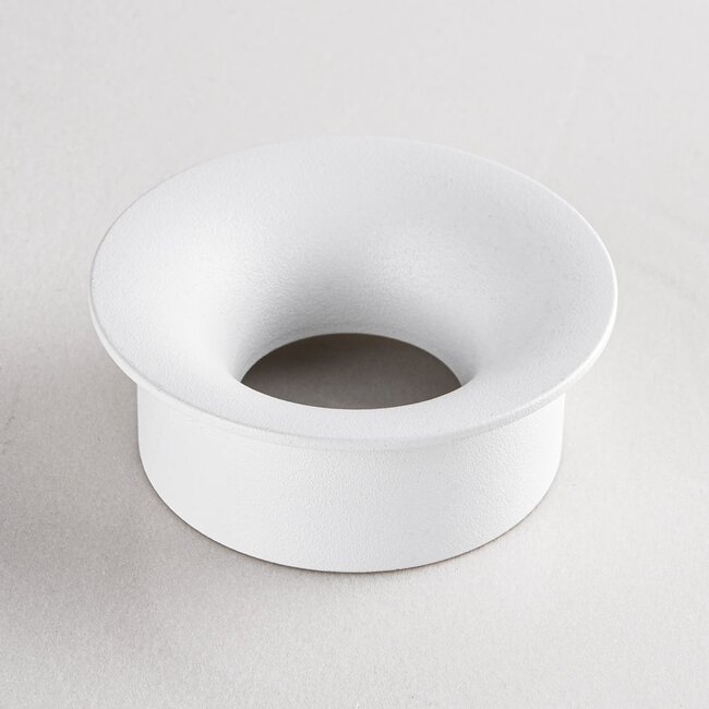 Meya 9W recessed spotlight with curved trim (style 2) in white