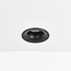 Meya 9W recessed spotlight with curved trim (style 2) in black