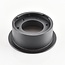 Meya 9W recessed spotlight with curved trim (style 2) in black