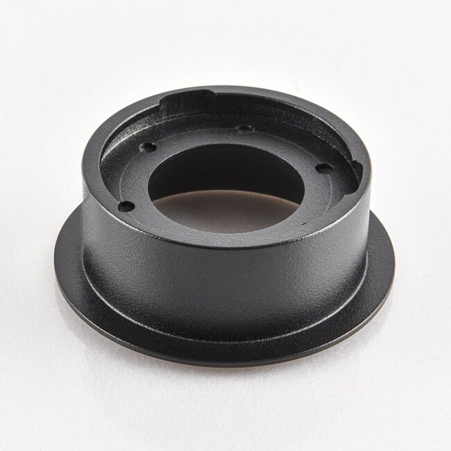 Meya 9W recessed spotlight with bevelled trim (style 3) in black