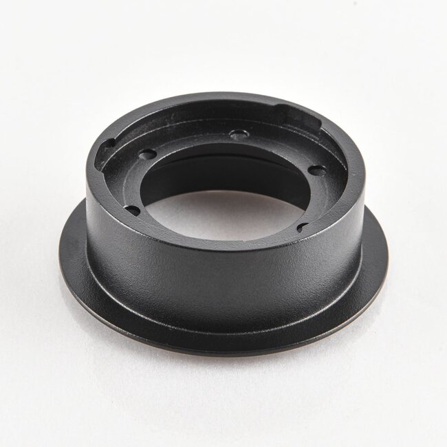 Meya 9W recessed spotlight with baffle trim (style 4) in black