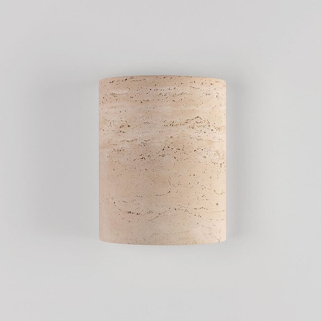 Olly travertine wall light