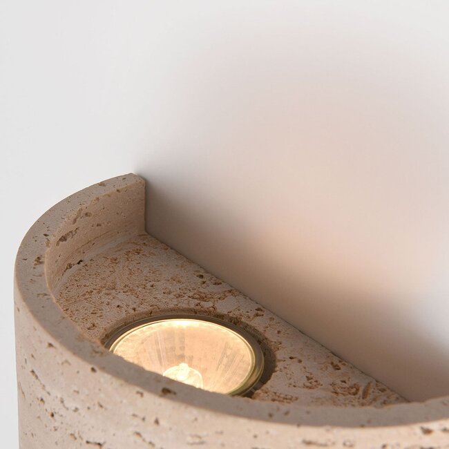 Olly travertine wall light