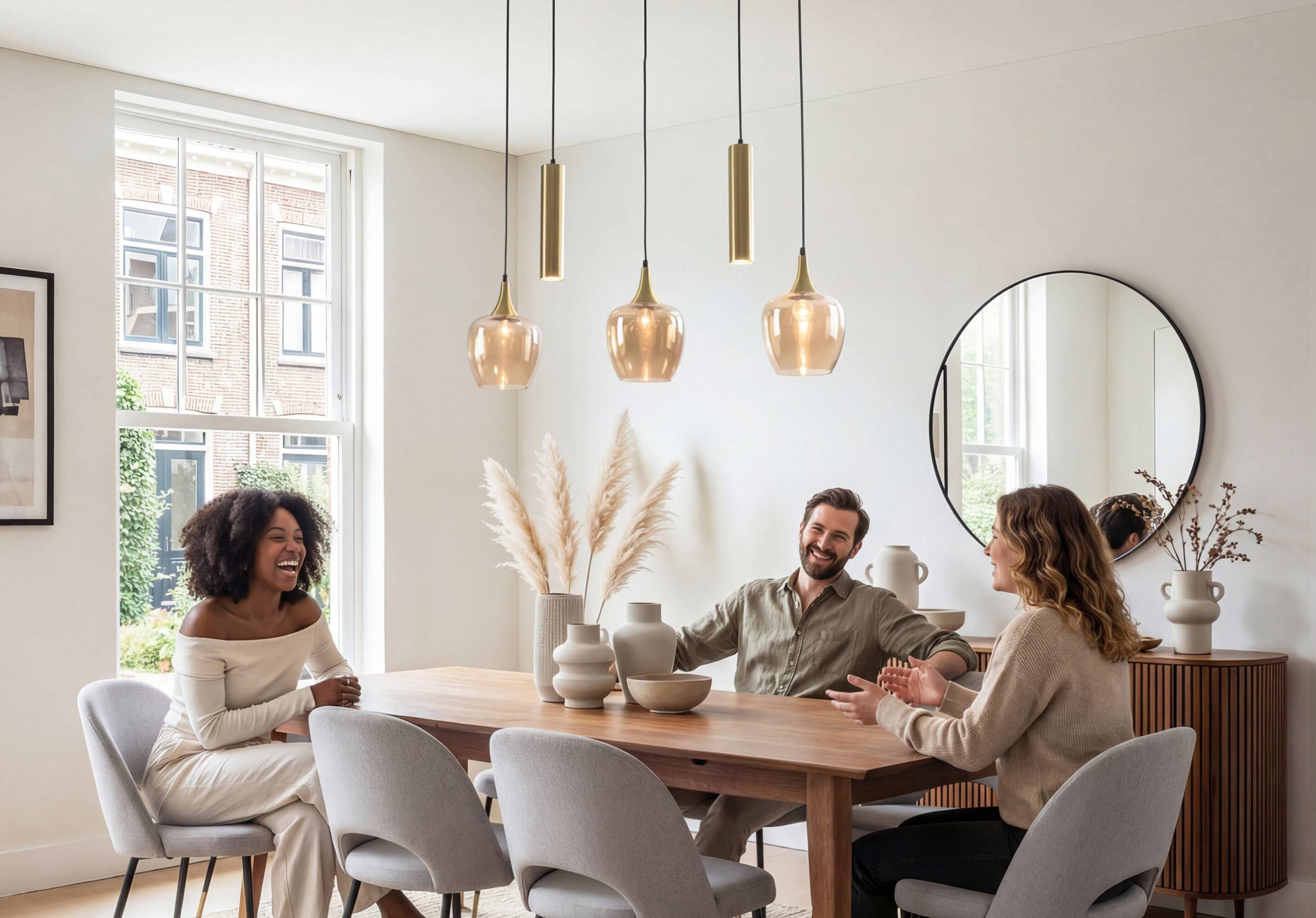 A real eye-catcher above the dining table