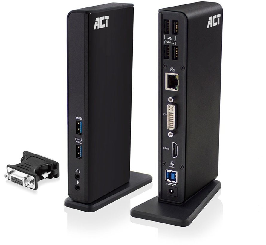 ACT USB 3.2 Dual display universal docking station