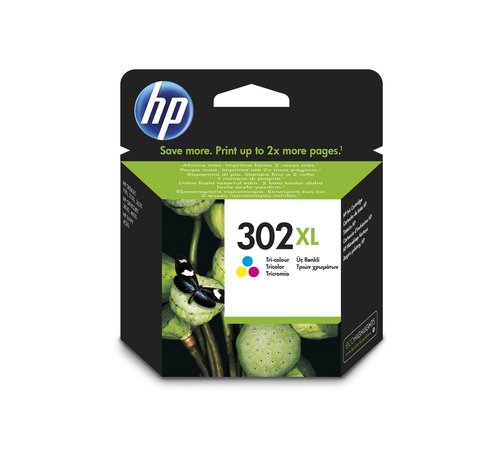 Hewlett Packard HP 302XL (F6U67AE) inkjet 3-kleuren (origineel)