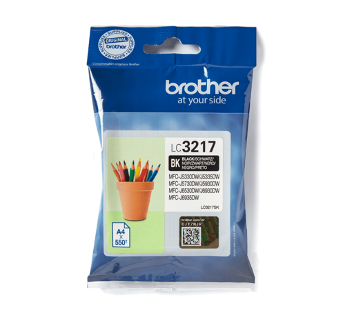 Brother Brother LC-3217BK Zwart 550 pagina's (Origineel)