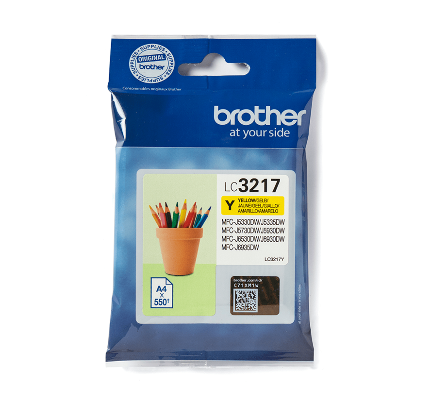 Brother LC-3217Y Geel 550 pagina's (Origineel)