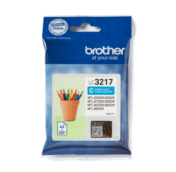 Brother Brother LC-3217C Cyaan 550 pagina's (Origineel)