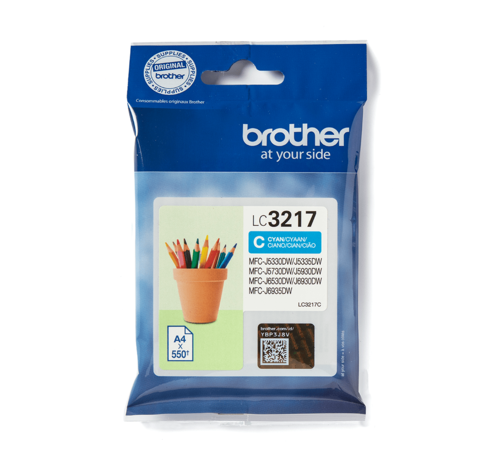 Brother Brother LC-3217C Cyaan 550 pagina's (Origineel)