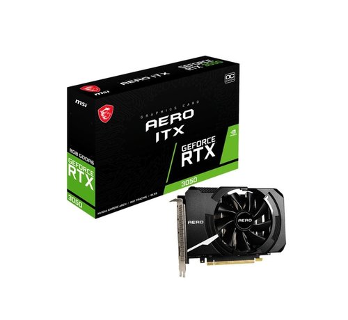 MSI VGA MSI GeForce RTX 3050 AERO ITX 8G OC NVIDIA 8 GB GDDR6