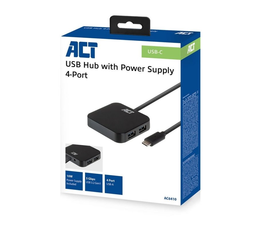 ACT AC6410 interface hub USB 3.2 Gen 2 (3.1 Gen 2) Type-C 50