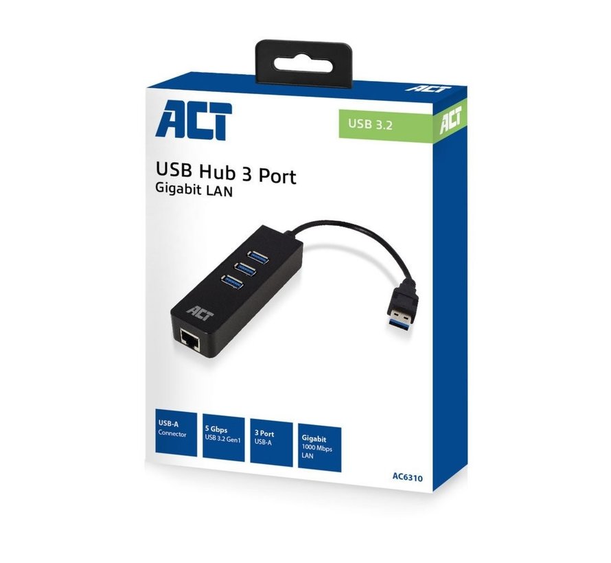 ACT AC6400 interface hub USB 3.2 Gen 1 (3.1 Gen 1) Type-C 50