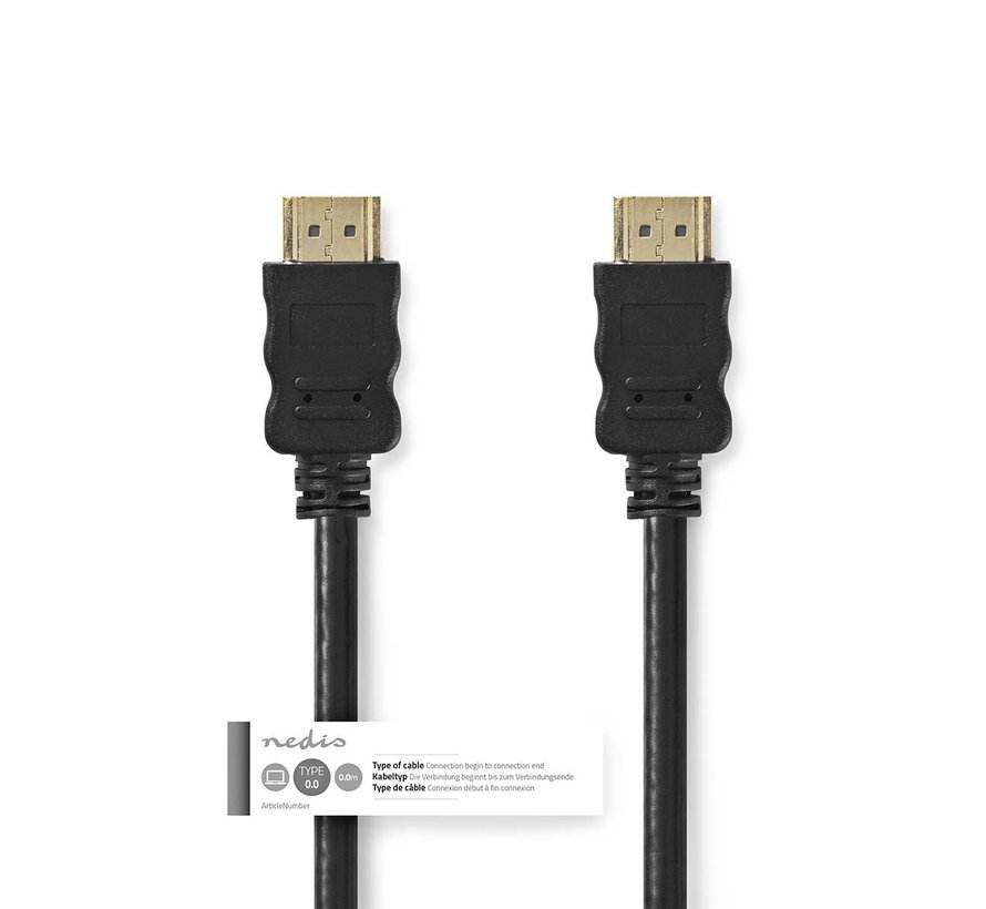 BULK - HDMI 20 Meter met Ethernet zwart