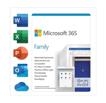 Microsoft Microsoft 365 Family 6-PC/MAC 1 year
