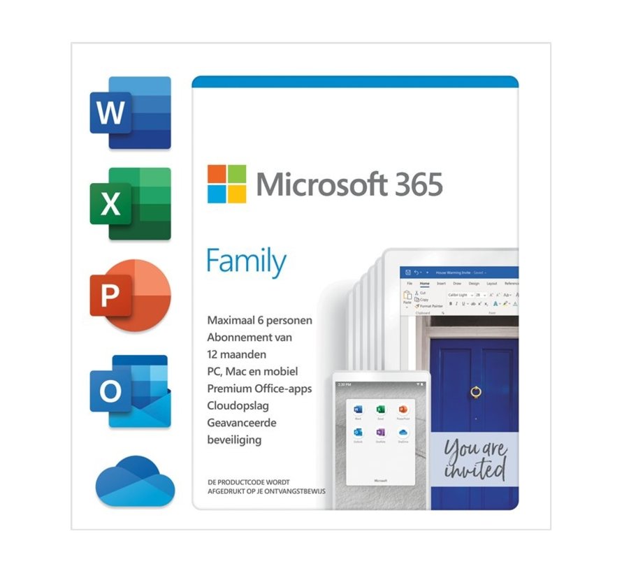 Microsoft 365 Family 6-PC/MAC 1 year