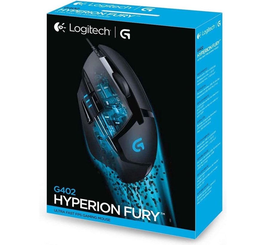 Logitech G402 Hyperion Fury Gaming Optical Retail