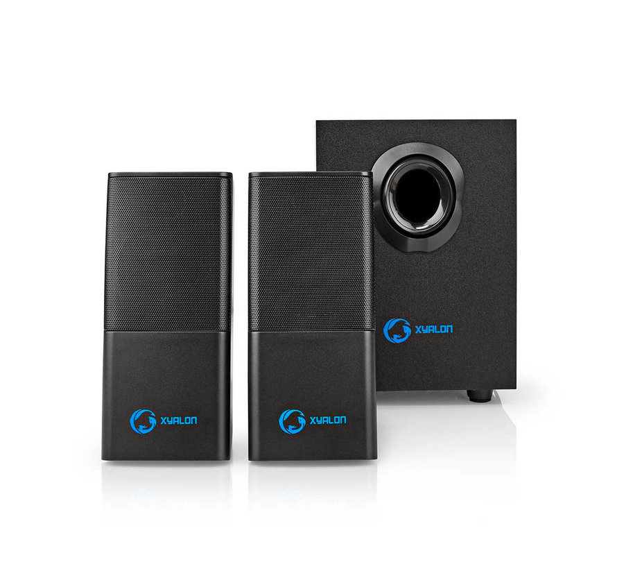 Nedis 2.1-stereo gaming speakers voor PC en notebook 3.5 mm