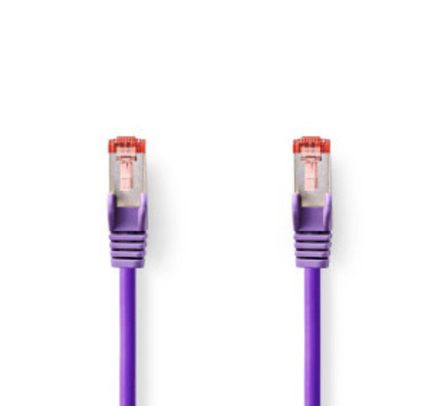 Nedis - UTP CAT 6 netwerkkabel 0,25 m Violet