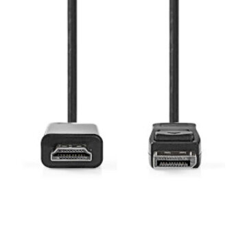 Nedis Nedis - Displayport Male to HDMI Male 1m