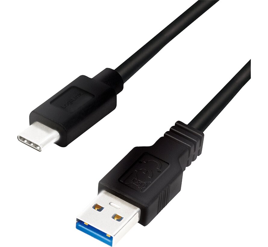 LogiLink USB 3.2 Gen 1x1 Cable USB-A <--> USB-C 1.0m