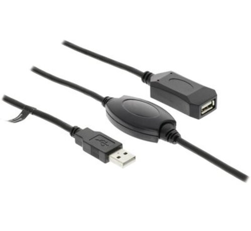 Valueline Bulk - Actieve USB 2.0 Verlengkabel 20.0 m zwart