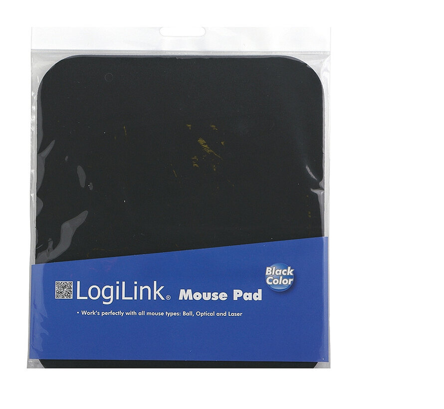 LogiLink Mousepad Zwart 22 x 25