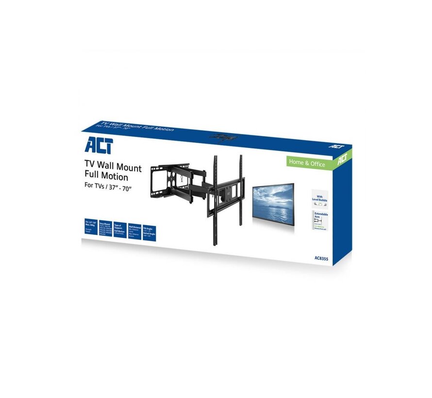 Full Motion TV wall mount XL, 3 pivot, 37" - 70"