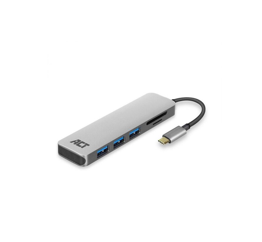 ACT AC7051 USB-C Hub 3 port en cardreader