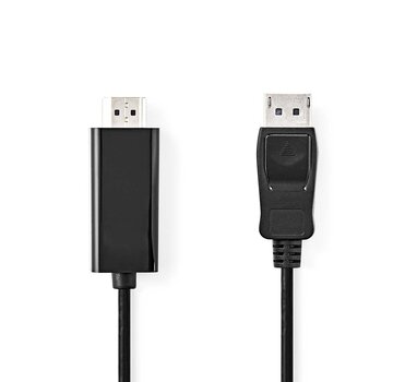 Nedis Nedis -  DisplayPort - HDMI DisplayPort male 2,0 m