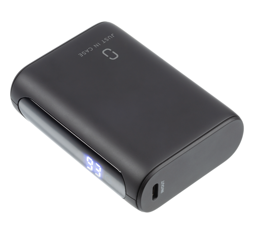 Just in Case USB-C PD Powerbank 22.5W - 10000mAh - Black