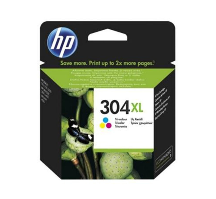 HP 304XL (N9K07AE) Inktcartridge 3-kleuren Hoge capaciteit