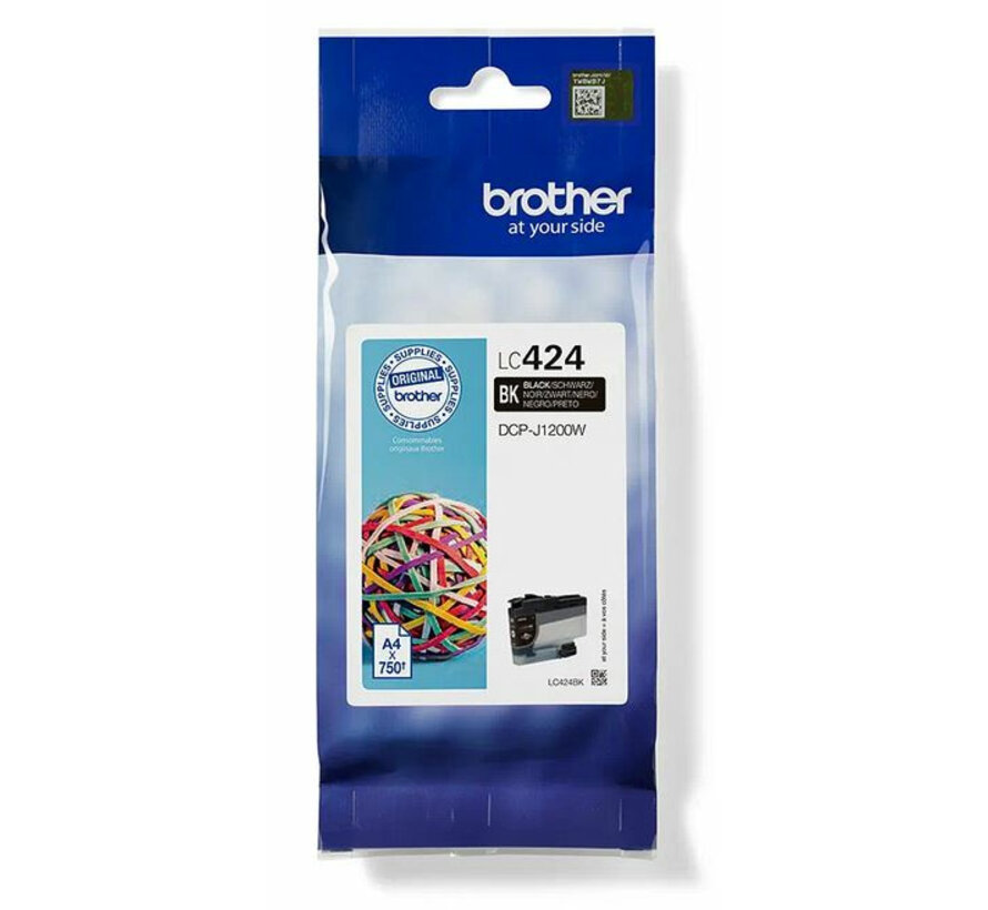 Brother LC-424BK Zwart 750 pagina's (Origineel)