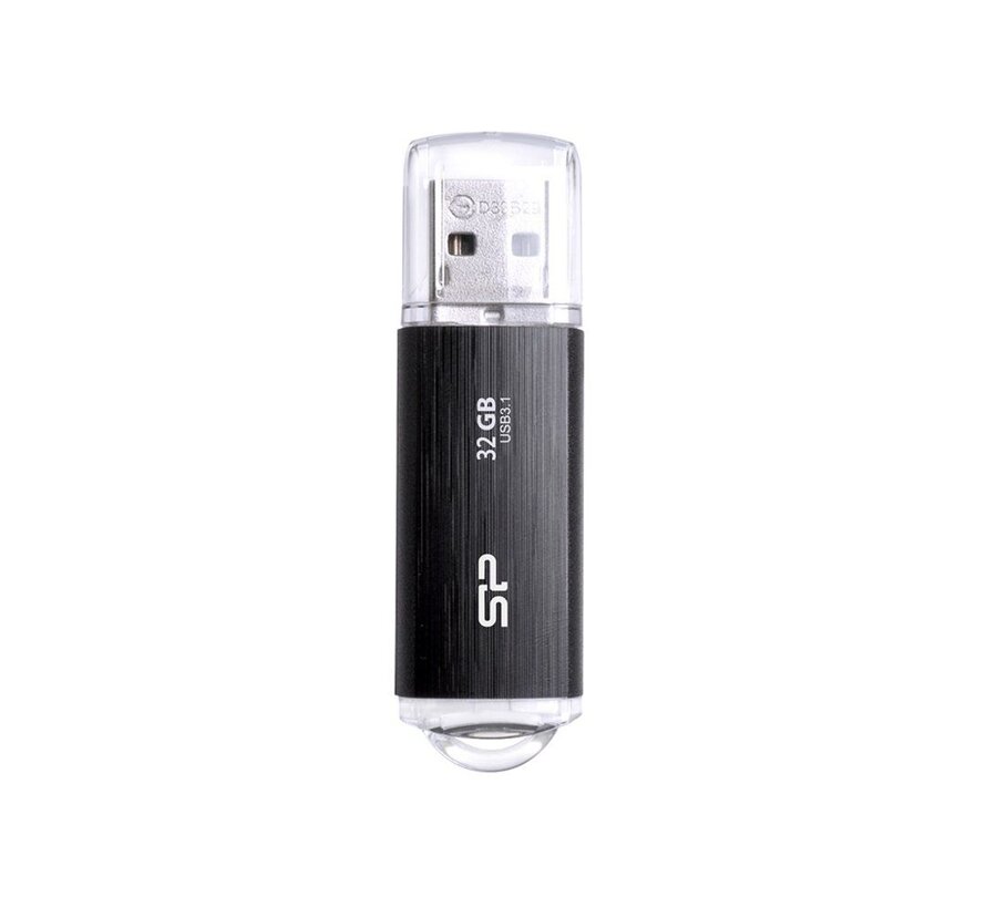 USB Silicon Power 32GB Blaze B02 USB 3.0 flashdrive Zwart