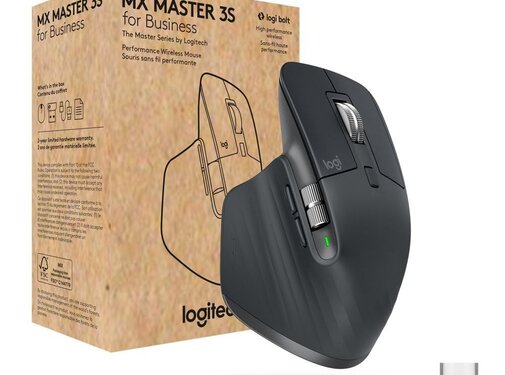 Logitech Logitech MX Master 3s for Business muis Rechtshandig RF-draa