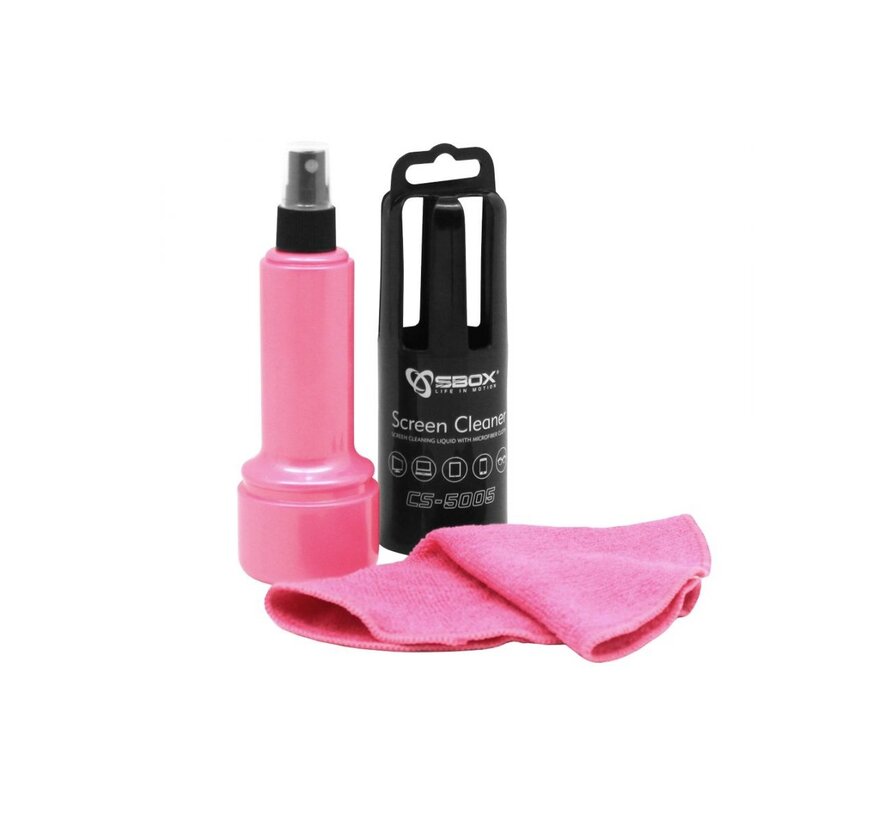 SBOX Cleaning SCREEN CLEANER SBOX CS-5005 Pink