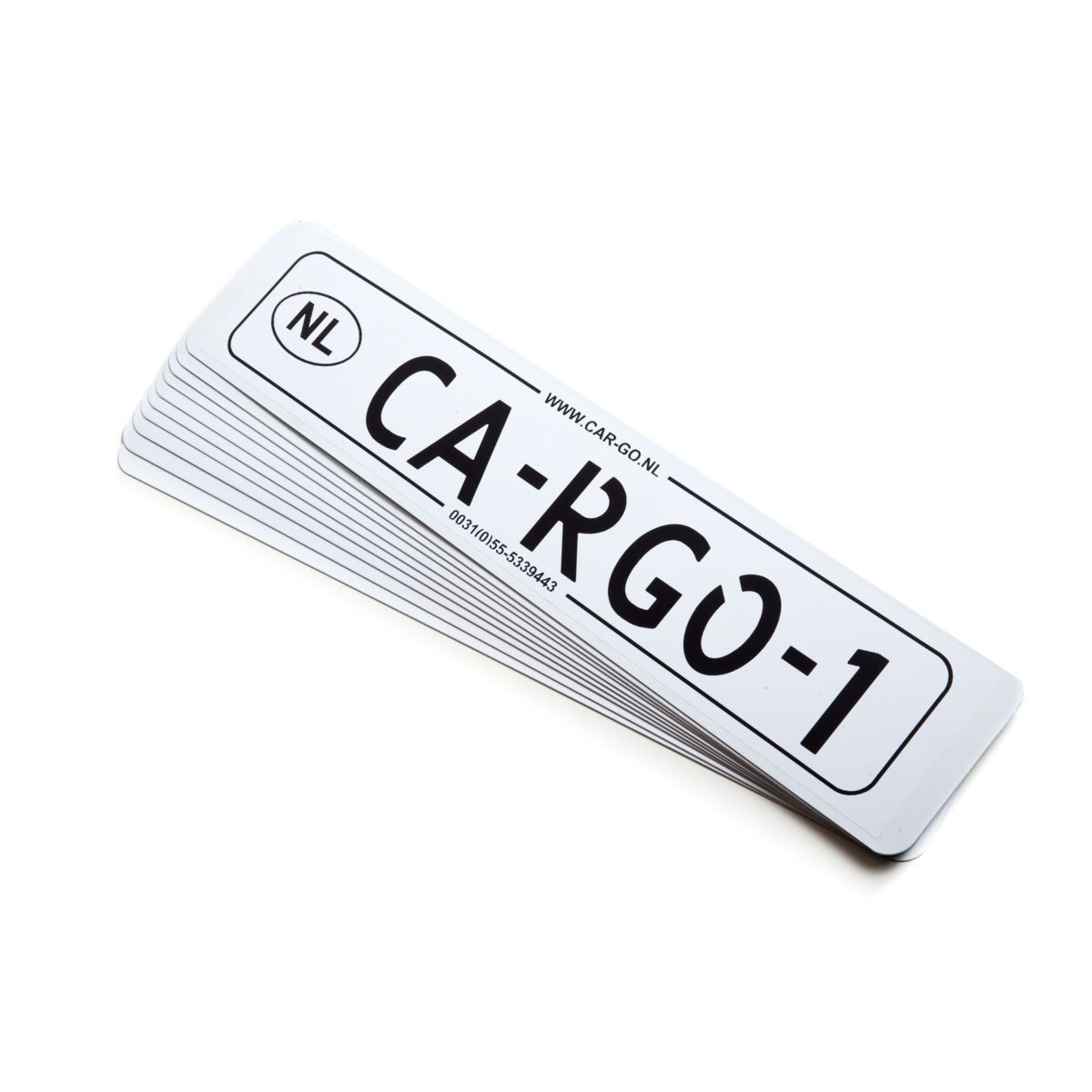 White metal license plates | 50 pieces